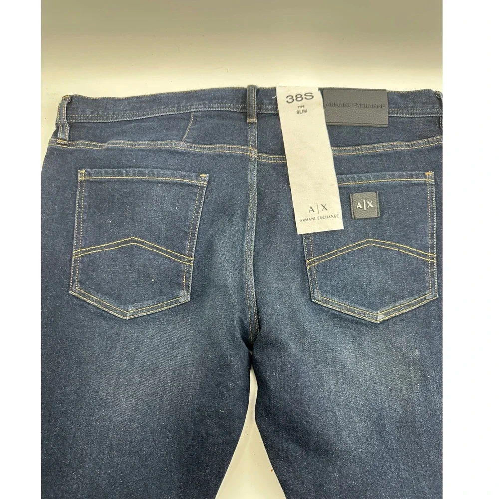 Armani Exchange J13 Slim Fit Jeans Dark Wash Denim 8NZJ13 Z2SAZ Mens 38S
